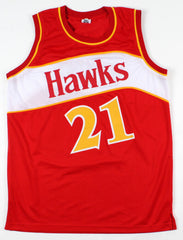 Dominique Wilkins Signed Atlanta Hawks Jersey (Beckett COA) Hall of Fame 2006