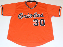 Dennis Martínez Signed Orioles Orange Throwback  Jersey  (JSA COA) 83 WS Champs