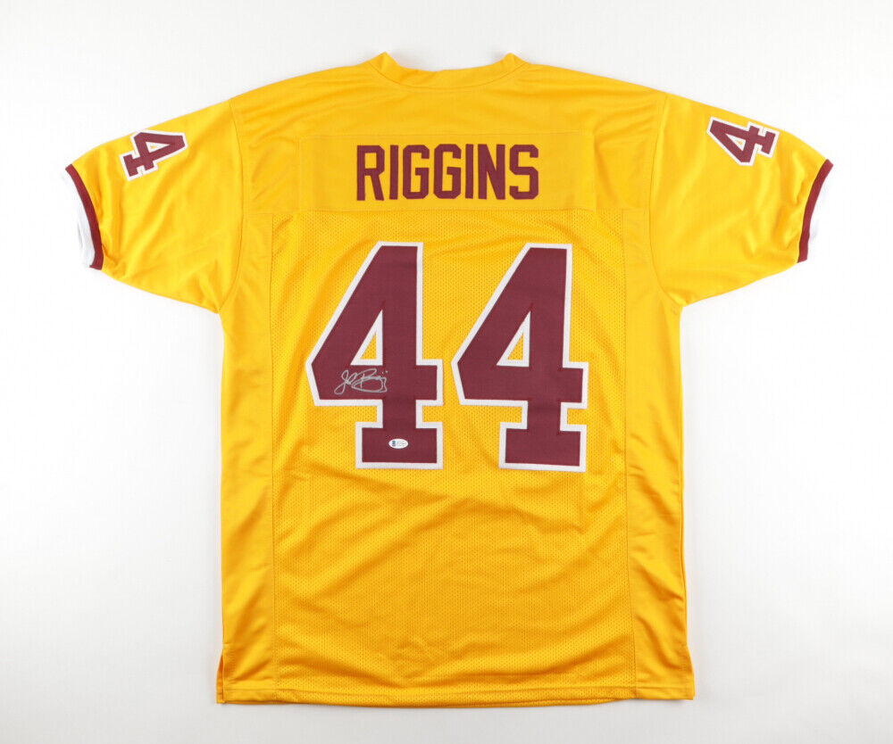 John Riggins Signed Washington Redskins Throwback Jersey (Beckett COA) HOF R.B.