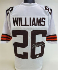 Greedy Williams Signed Cleveland Browns Jersey (Beckett) 2019 2nd Rnd Pck LSU DB