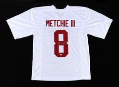 John Metchie III Signed Alabama Crimson Tide Jersey (PSA COA) 2021 Sophmore WR