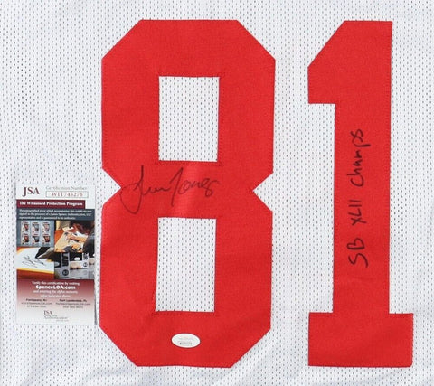 Amani Toomer Signed New York Giants Inscribed "SB XLII Champs" Jersey (JSA COA)