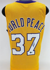 Meta World Peace Signed Los Angeles Lakers Jersey (Beckett) A.K.A. Ron Artest