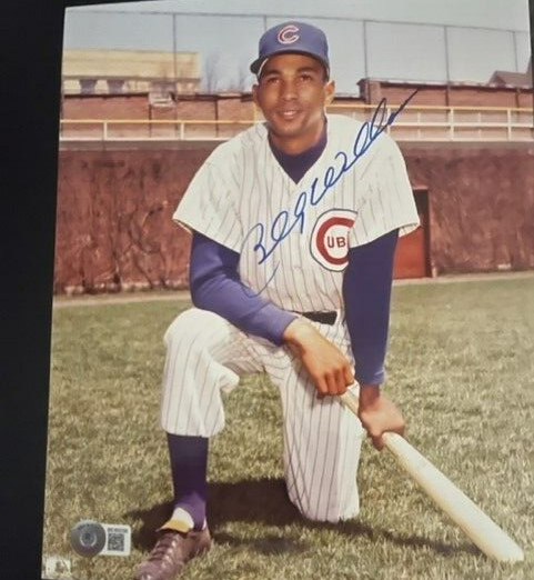 Billy Williams Signed Chicago Cubs 8x10 Photo (Beckett) 1961
