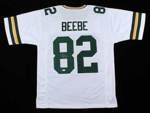 Don Beebe Signed Green Bay Packers Jersey (Beckett COA) Super Bowl XXXI Champ WR