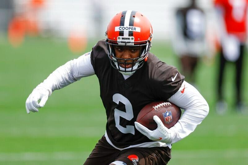 Amari Cooper Cleveland Browns Autographed Flash Mini Helmet