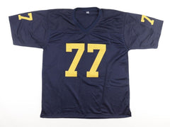 Jon Jansen Signed Michigan Wolverines Jersey (JSA COA) 1997 National Champion OT