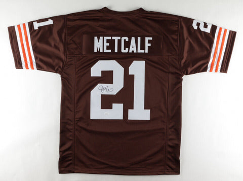 Eric Metcalf Signed Cleveland Browns Jersey (JSA Hologram) 3xPro Bowl Returner