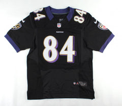 Ed Dickson Signed Baltimore Ravens Custom Jersey (JSA COA) 3rd Rnd Pk TE