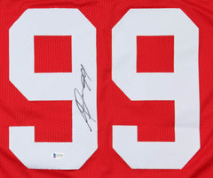 Aldon Smith Signed San Francisco 49ers Jersey (Beckett COA)  2012 Pro Bowl LB