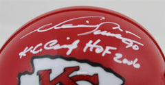 Neil Smith Signed Kansas City Chiefs Riddell Speed Mini Helmet w