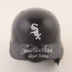 Carlton Fisk Signed Chicago White Sox Batting Mini Helmet (PSA COA) 11xAll Star