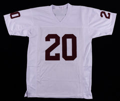 Billy Sims Signed Oklahoma Sooners White Jersey Inscribed "78 Heisman" (JSA COA)