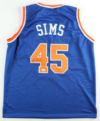 Jericho Sims Signed New York Knicks Jersey (JSA COA) 2019 NIT Champion Longhorns