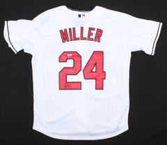 Andrew Miller Signed Cleveland Indians Majestic MLB Jersey (PSA COA) 2016 W.S. P