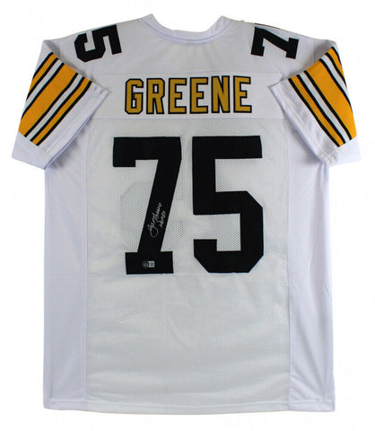 Mean Joe Greene Signed Pittsburgh Steelers Jersey Inscribed HOF 87  Beckett Holo