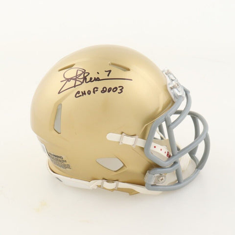 Joe Theismann Signed Notre Dame Fighting Irish Mini Helmet (Beckett) Redskins QB