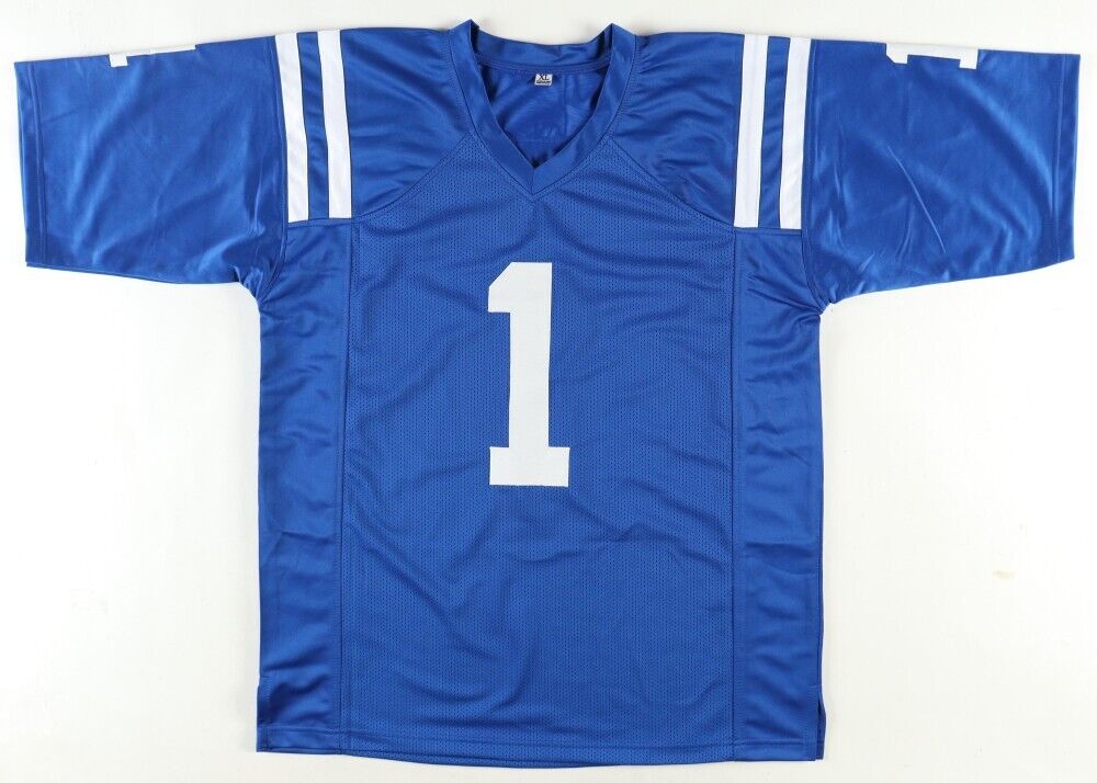 Josh Downs Signed Indianapolis Colt Jersey (Beckett) 2023 3rd Round Draft Pk W.R