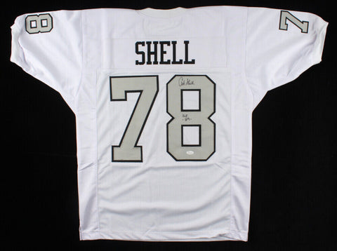 Art Shell Signed Raiders Jersey Inscribed "HOF 89" (JSA COA) 8×Pro Bowl Tackle