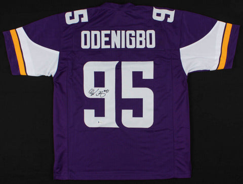 Ifeadi Odenigbo  Signed Minnesota Vikings Jersey (Beckett COA) Defensive End