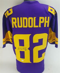 Kyle Rudolph Signed Vikings Color Rush Jersey (Beckett COA) Minnesota All Pro TE