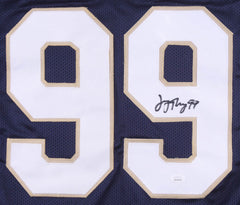 Jerry Tillery Signed Notre Dame Fighting Irish Jersey (JSA) Chargers 1st Rnd Pck