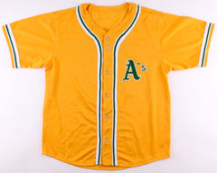 Dennis Eckersley Signed Yellow  Athletics Jersey (JSA COA) 1992 MVP & Cy Young