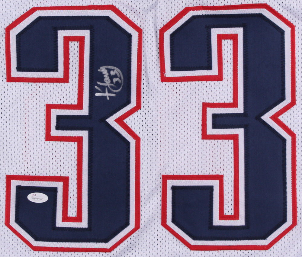 Kevin Faulk Signed Patriots Jersey (JSA COA) 3x SB Champion / Pats R.B –