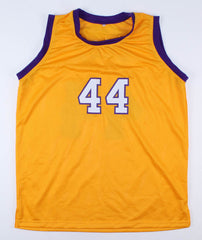 Jerry West Signed Los Angeles Lakers Yellow Jersey (JSA COA) 1972 NBA Champion