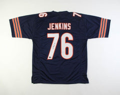 Teven Jenkins Signed Chicago Bear Jersey (Beckett) 2nd Rnd Pk 2021 Draft /O-Line
