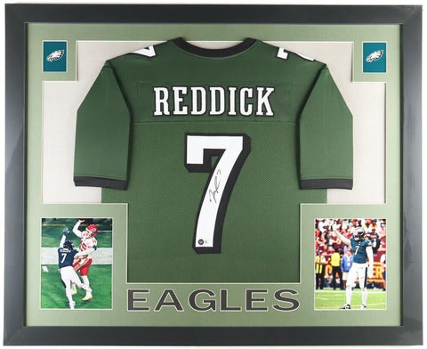 Haason Reddick Signed Philadelphia Eagles 35x43 Framed Jersey (JSA) Pro Bowl L.B