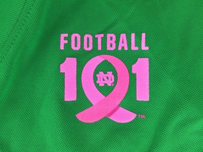 Brian Kelly Signed Custom Notre Dame Breast Cancer Awareness Jersey (J –