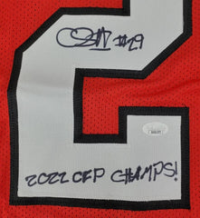 Christopher Smith Signed Georgia Bulldogs Jersey “2022 CFP Champs!” (JSA COA)