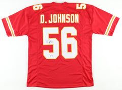 Derrick Johnson Signed Kansas City Chiefs Jersey (PSA COA) 4xPro Bowl Linebacker