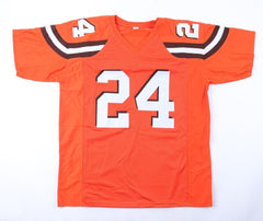 Nick Chubb Signed Browns #24 Jersey (JSA COA) Cleveland's 2nd Rd Draft Pck 2018