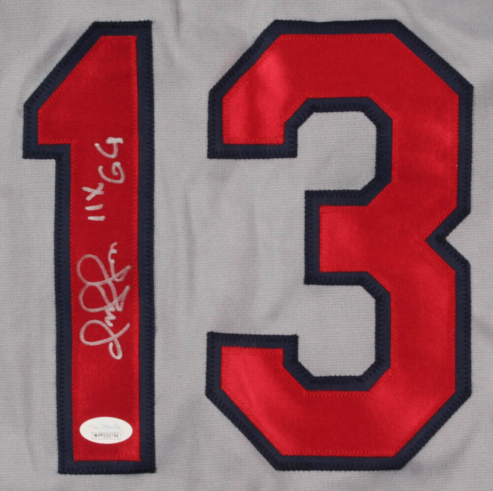 Omar Vizquel Signed Cleveland Indians Jersey Inscribed 11xGG /3xAll St –