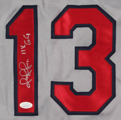 Omar Vizquel Signed Cleveland Indians Jersey Inscribed "11x GG" (JSA COA)