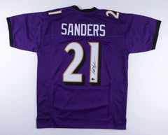 Deion Sanders Signed Baltimore Ravens Jersey (Beckett Holo) "Neon Deion"