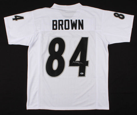 Antonio Brown Signed Oakland Raiders White Jersey (Beckett COA) 5×Pro Bowl W.R.