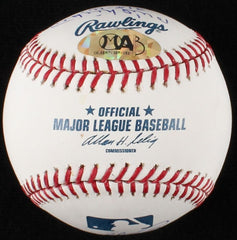 Perry, Niekro, & Sutton Signed OML Baseball  3 / 300 Game Winners on 1 Baseball