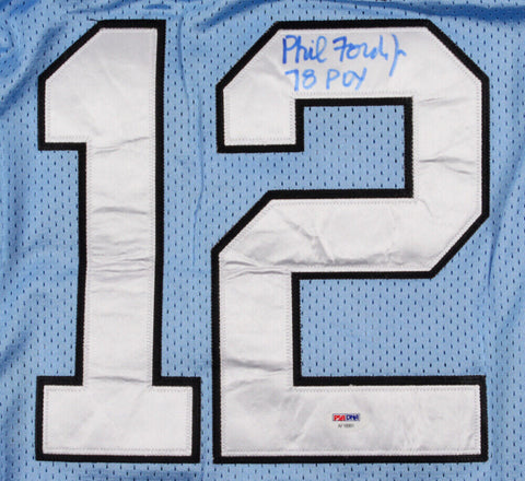 Phil Ford Signed North Carolina Tar Heels Jersey Inscribed "78 POY"  (PSA Holo)