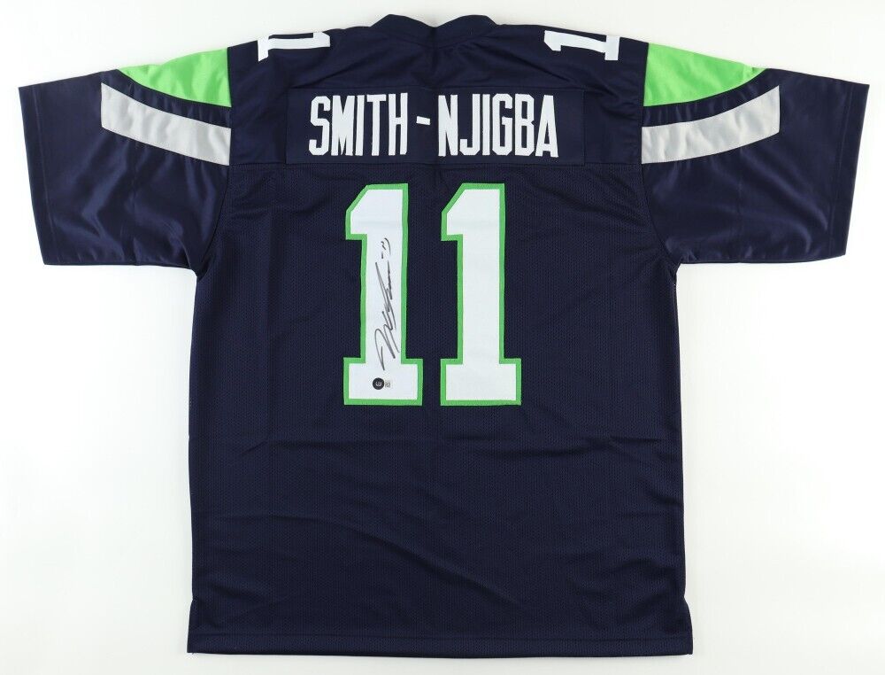 Jaxon Smith-Njigba Signed Seahawks Jersey (Beckett) Seattle 2023 1st R –