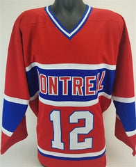 Yvan Cournoyer Signed Montreal Canadiens Jersey (JSA COA)Conn Smythe Trophy 1973