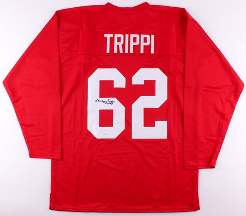 Charley Trippi Signed Chicago Cardinals Jersey Inscd "HOF 68"(JSA) 1st NFL Uni #