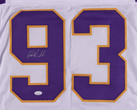 John Randle Signed Minnesota Vikings Jersey (JSA Holo) 7xPro Bowl Defensive Tckl