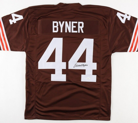 Earnest Byner Signed Browns Jersey (JSA COA) 2×Pro Bowl R.B. / 56 NFL T.D.'s