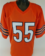 Lance Briggs Signed Chicago Bears Jersey (Beckett) 7×Pro Bowl (2005–2011)  L.B.