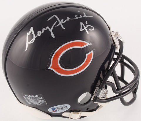 Gary Fencik Signed Chicago Bears Mini Helmet (Beckett COA) Super Bowl XX Champs