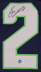 Drew Lock Signed Seahawks Jersey (Beckett) Seattle Quarterback / Missouri Tiger