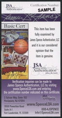 Alonzo Mourning Signed NBA Basketball (JSA) #2 Pick 1992 NBA Draft / Miami Heat